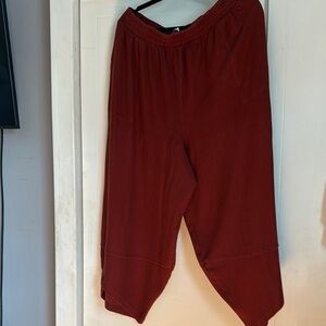 Free People Boat Pants- Comfy Rust Red Lounge Pants